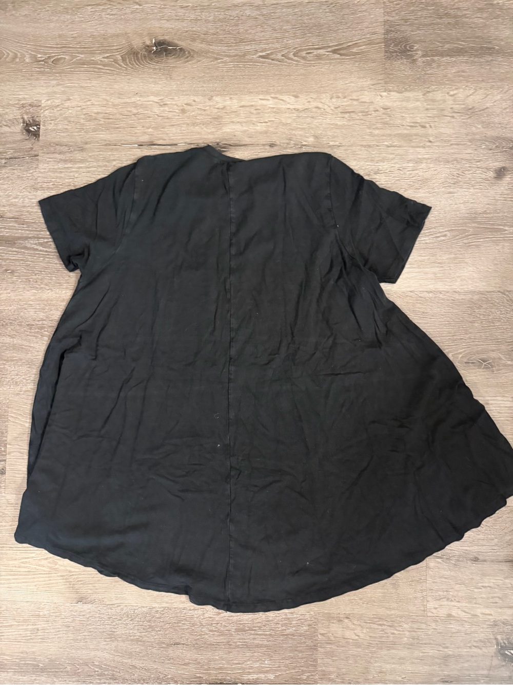 Brandy Melville Black Short-Sleeve Swing Tunic
